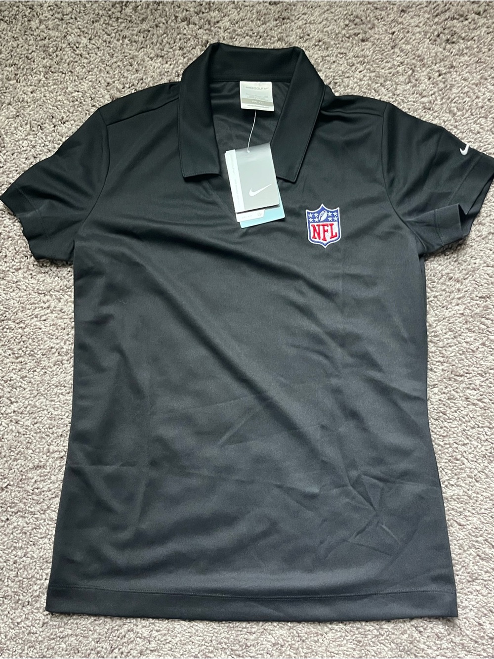 Nike Black NFL Dri-FIT Golf Polo